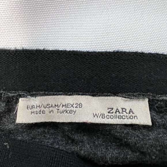 Zara W/B Collection Black High Waist A- Line Maxi Skirt - Picture 4 of 4